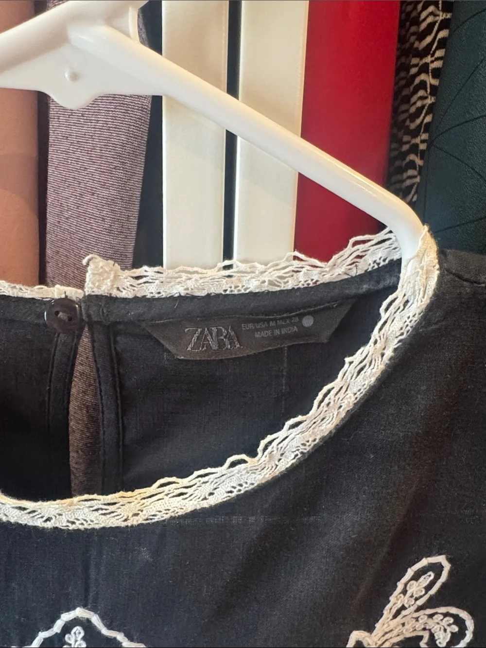 ZW Zara Collection Embroidered Blouse